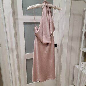 Elegant Champagne Open Back Tie-Up Sexy Formal Dress, Party Dress